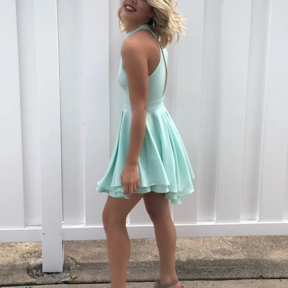 Lulus Small Mint Green Backless Sundress